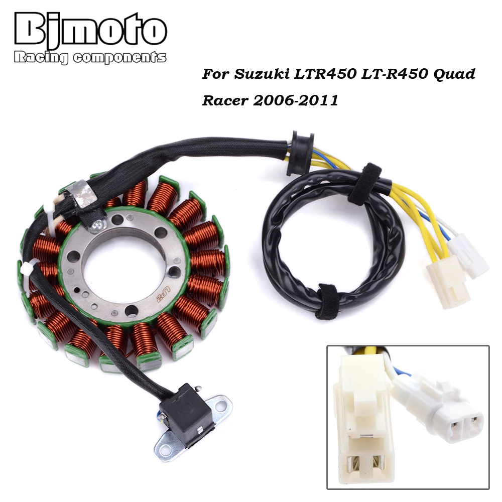 

Magneto Generator Stator Coil For Suzuki LTR450 LT-R450 Quad Racer 2006-2011 32101-45G00 32101-45G10 32101-45G11