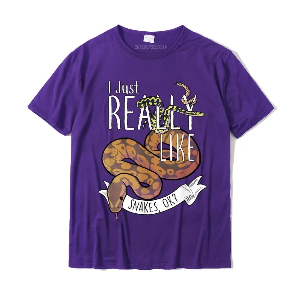 Funny Snakes With Ball Python Hognose Snake Carpet Jungle Tshirts for Men 2023 Cheap Fashionable Cotton Men Tops Tees