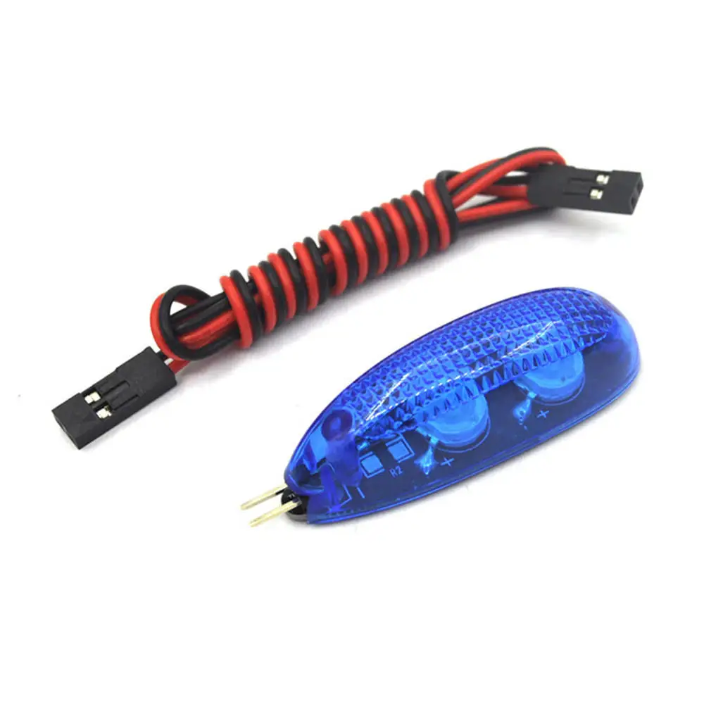 3W 5V/12V Red/Green/White/Blue Intelligent Navigation LED Night Light With Cable For RC Drone