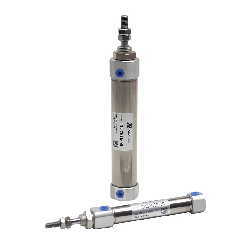 SMC Type Mini Pneumatic Cylinder Double Acting Single Rod Air Cylinder CDJ2B10-5 10-10 10-30Z-B CDJ2B16-15Z-B 16-50 16-75Z-B