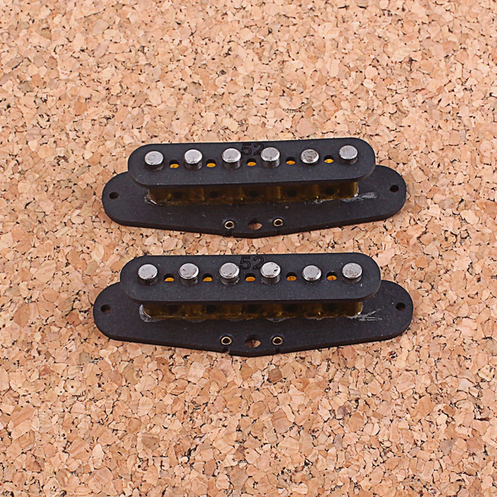 2x Prebuilt Constructed Neck Pickup Flatwork w/ Alnico Rod Magnets Alnico 5 Guitar Single Coil Pickup for TL 6 String Guitars