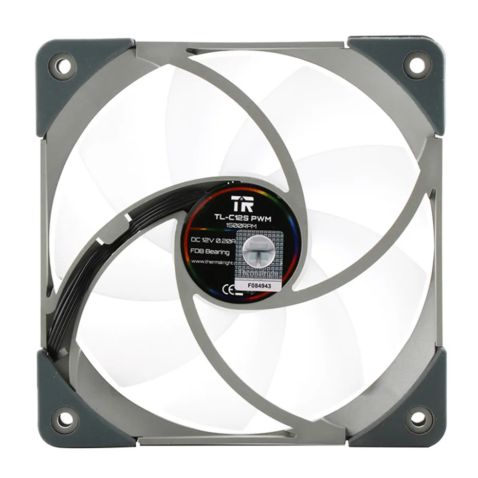 Thermalright TL-C12S 120Mm 5V/3PIN Addressable RGB Fan Komputer Kasus Pendingin Kipas Pendingin CPU Tenang Kelas Industri penggemar