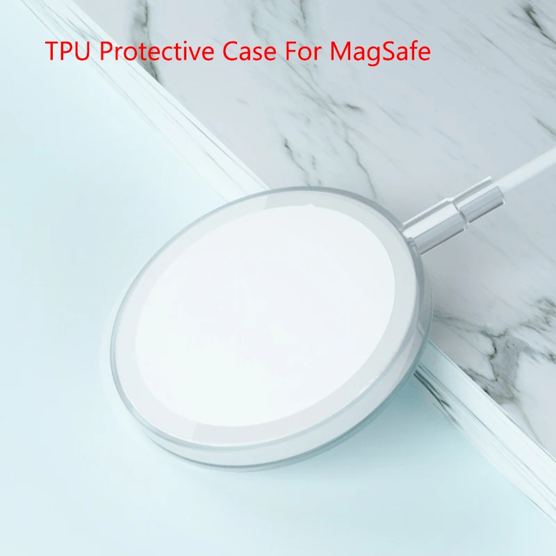 Clear TPU Protective Case For MagSafe Wireless Magnetic Charger Cover For iPhone 12 mini 11 Pro Max X XS Max XR 8 Plus