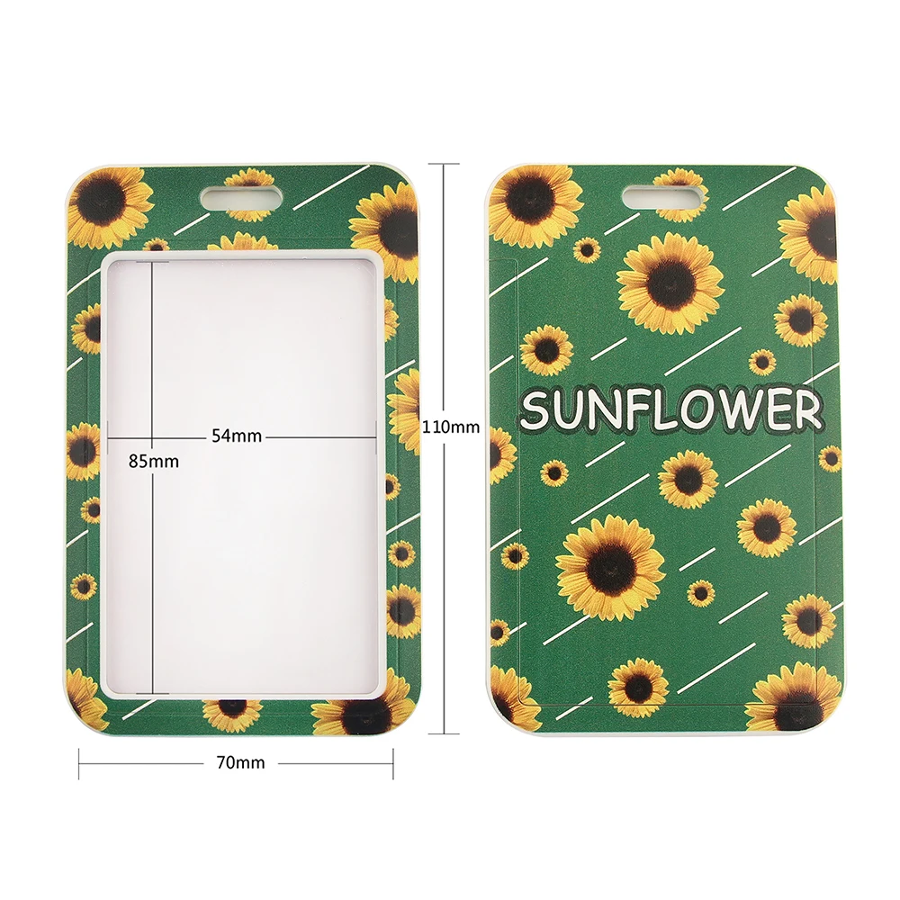 DZ1351 Hidden Disabilities Sunflower Lanyard Id Badge Holder Keychain ID Card Pass Gym Mobile Badge Holder Key Holder Key Rings