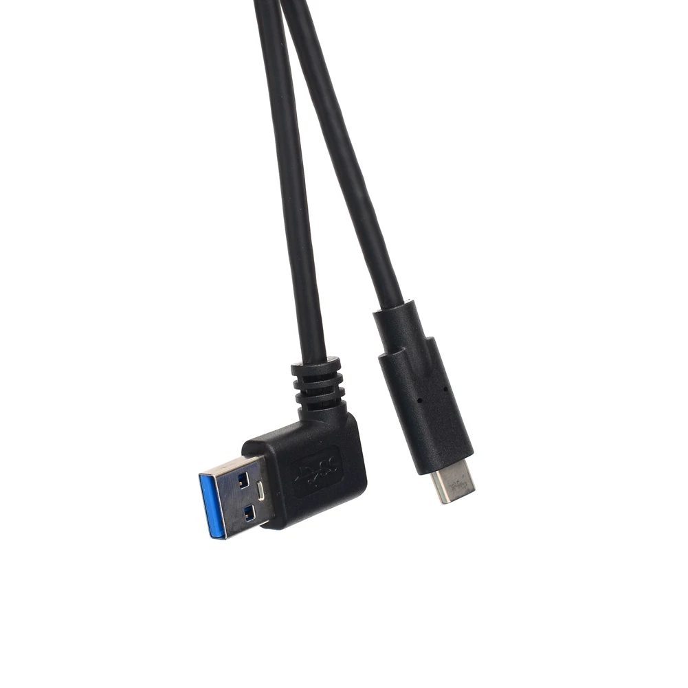 كابل USB 3.1 Type-C ذكر إلى 90 درجة بزاوية قائمة USB 3.0 Type-A ذكر لمزامنة البيانات والشحن متوافق مع Xiaomi 4C/5
