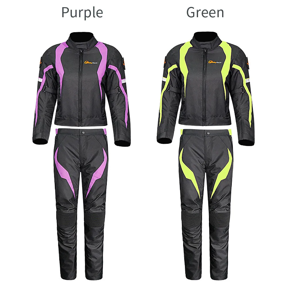 Women Motorcycle Pants Waterproof Lady Winter Motorbike Riding Trousers Racing Pants with Protective Gear and Warm Liner HP-22