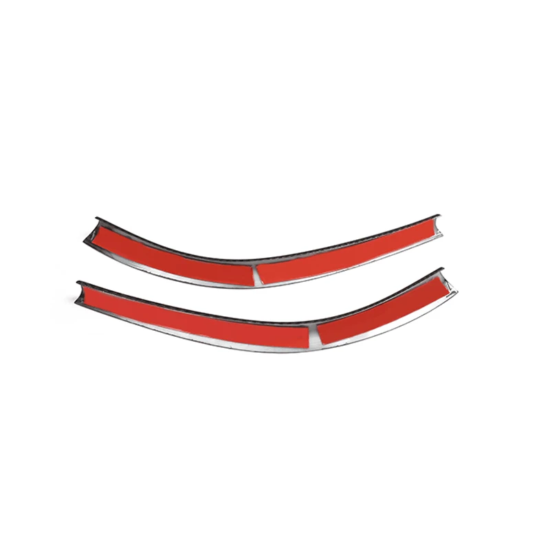2pcs Car Interior Center Control Panel Side Strips Cover Sticker Trim For Mercedes Benz A B CLA GLA Class W176 A180 C117 X156