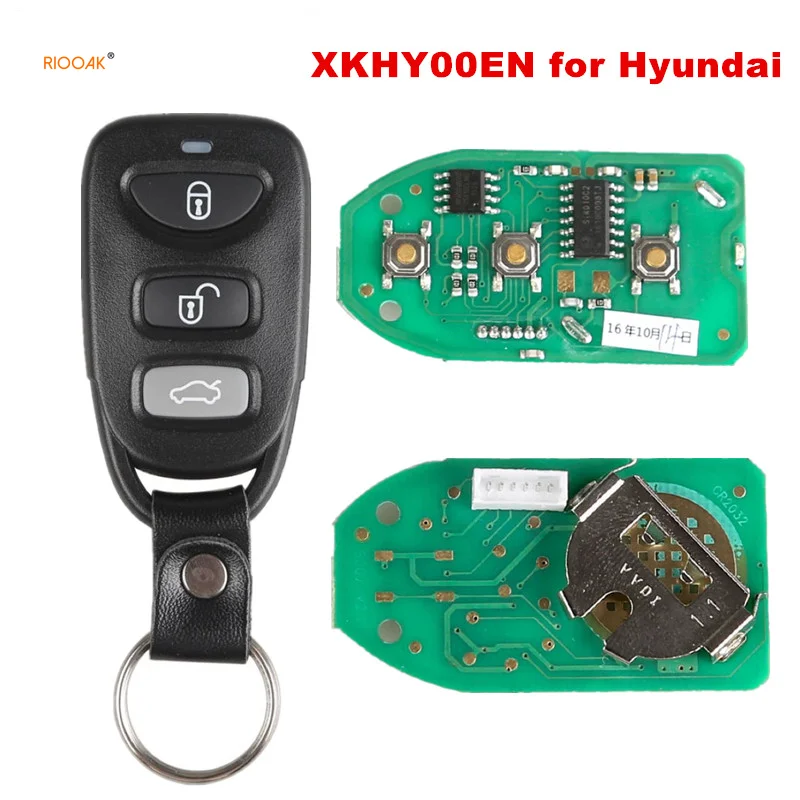 

RIOOAK XHORSE XKHY00EN VVDI2 for Hyundai Type Wired Universal Remote Key 3 Buttons X007 English Version