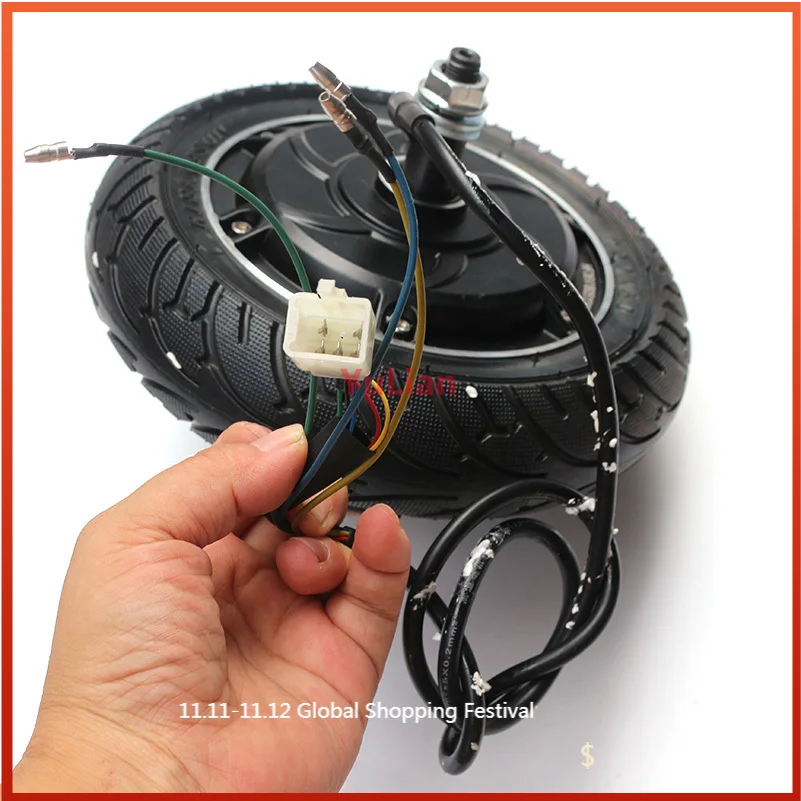 24V 36V 48V 350W Electric Scooter motor Hub Wheel MOTOR Brushless Toothless Scooter Motor for 8inch electrice scooter Wheel