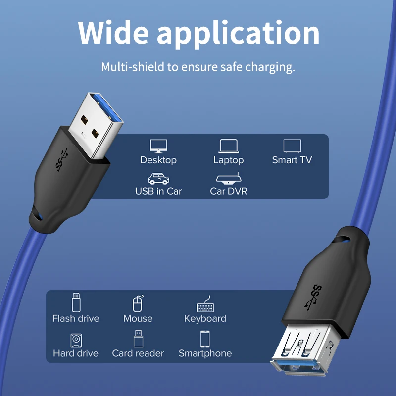 CABLETIME USB3.0 kabla M/F przedłużacz kabla Gen1 5 gb/s dla Laptop X Box Macbook USB Extender przewód danych Adapter USB C272