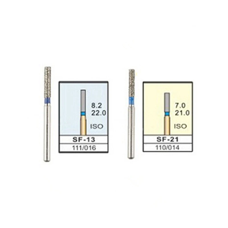 100Pcs Dental Diamond Burs Medium FG Bur สำหรับ Handpiece ความเร็วสูง SF-11, SF-12C ,SF-41,SF-21