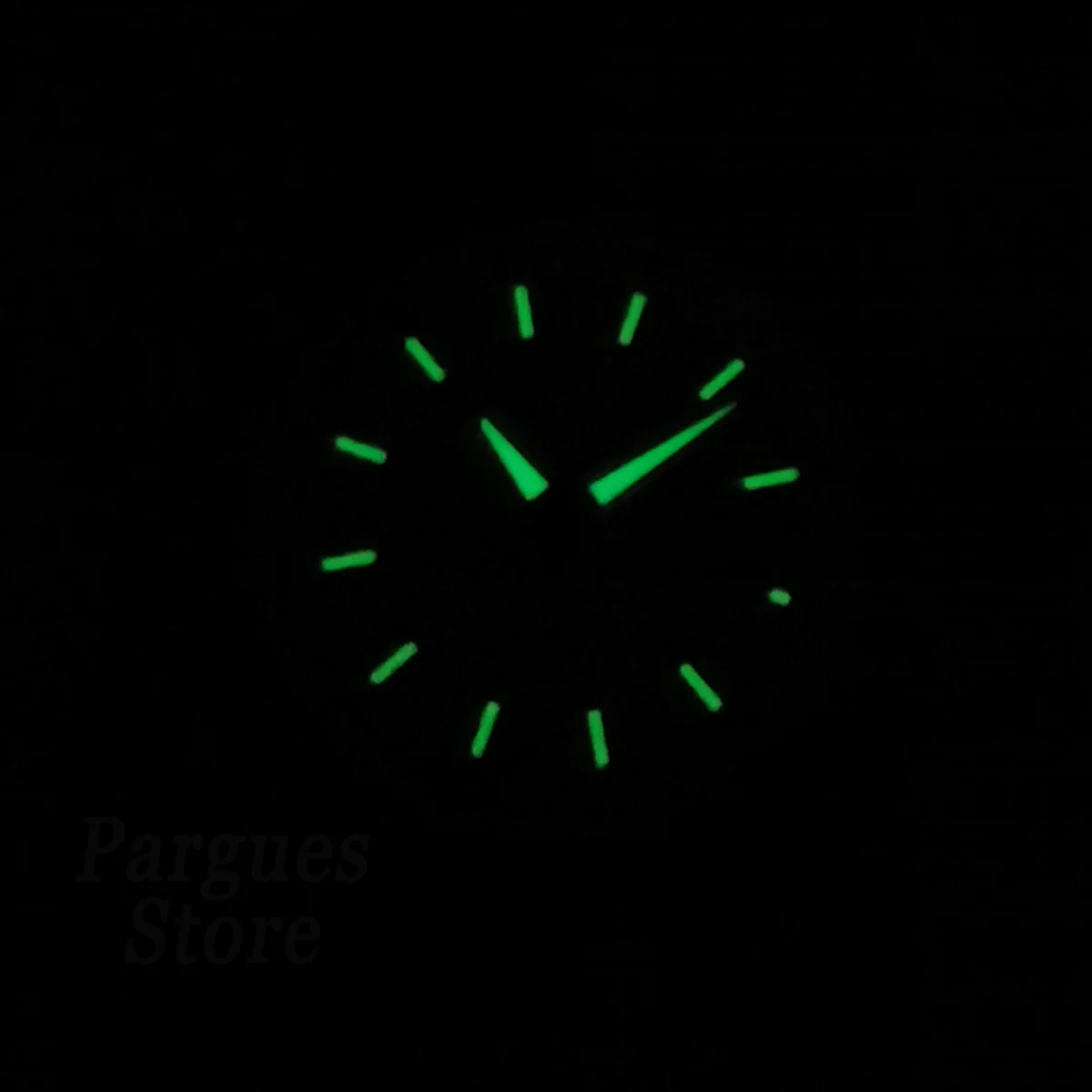 36.5mm sterile green luminous watch dial hands black/blue/yellow/white fit nh35 nh36 movement watch