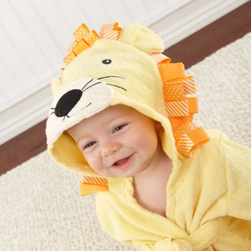 

260G Cartoon Baby Bath Towel Cotton Material Cardigan Bathrobe For 0-12 Months Four Seasons Many Children's gifts Baby Towel