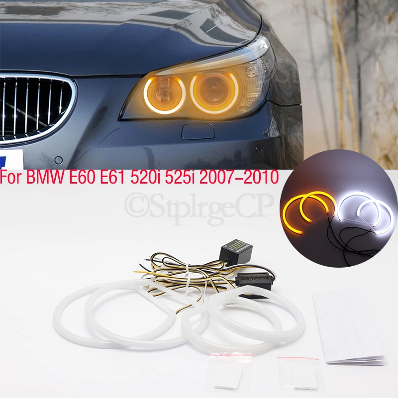 

Светодиодная лампа дневного света, дневные ходовые огни, ярко-желтые, для BMW E60 E61 LCI 528i 530i 535i 550i M5 2007-2010
