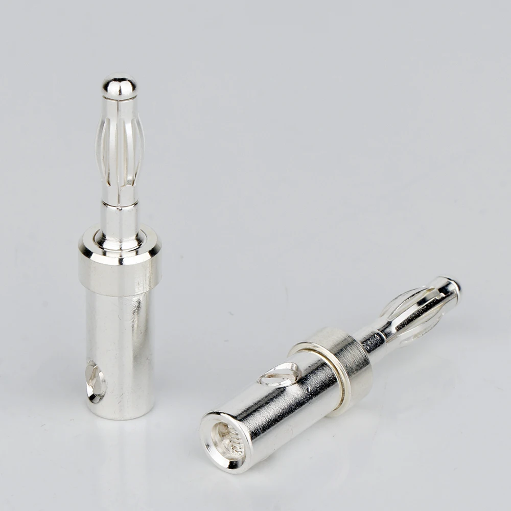 BA1416 8PCS Lautsprecher Kabel Anschlüsse Banana Stecker Reinem Silber Überzogene Kupfer Leiter – Detail 5