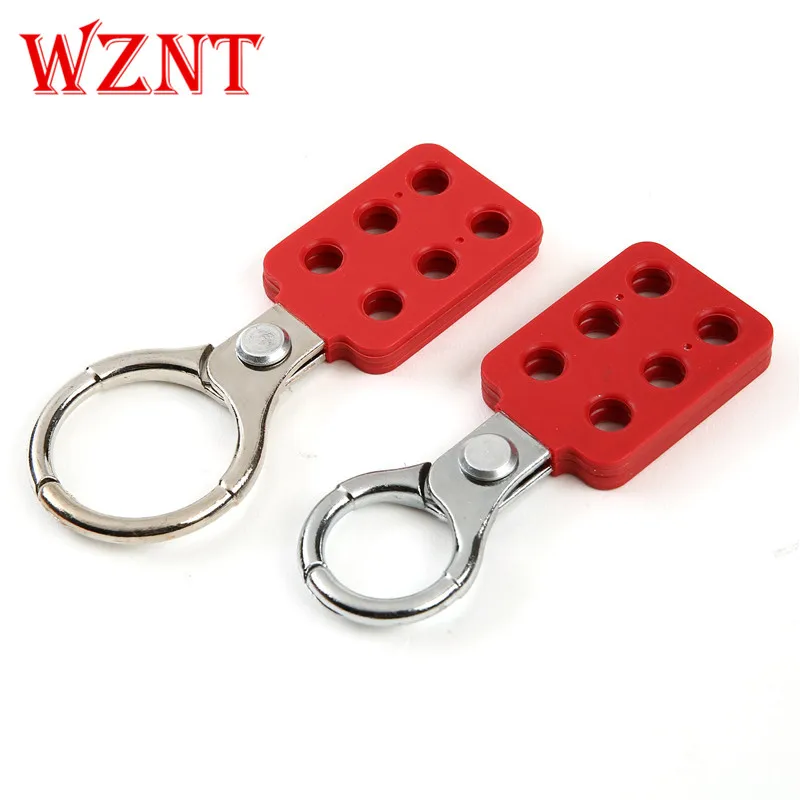 Multi Typ 6 Löcher Nylon Stahl Aluminium Sicherheit Lockout Haspe Tagout Loto Energie Isolation Lock