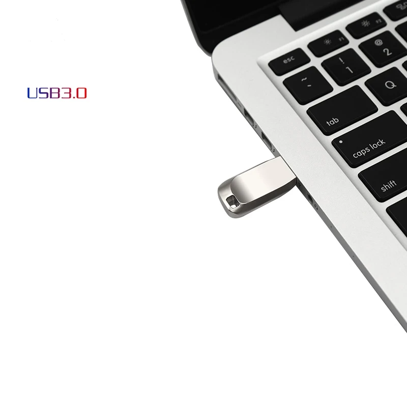 Usb3.0 Flash 32GB 16GB 8GB 128GB Pen Drive Flashdisk Logam Perak U Disk Memoria Cel Usb tongkat