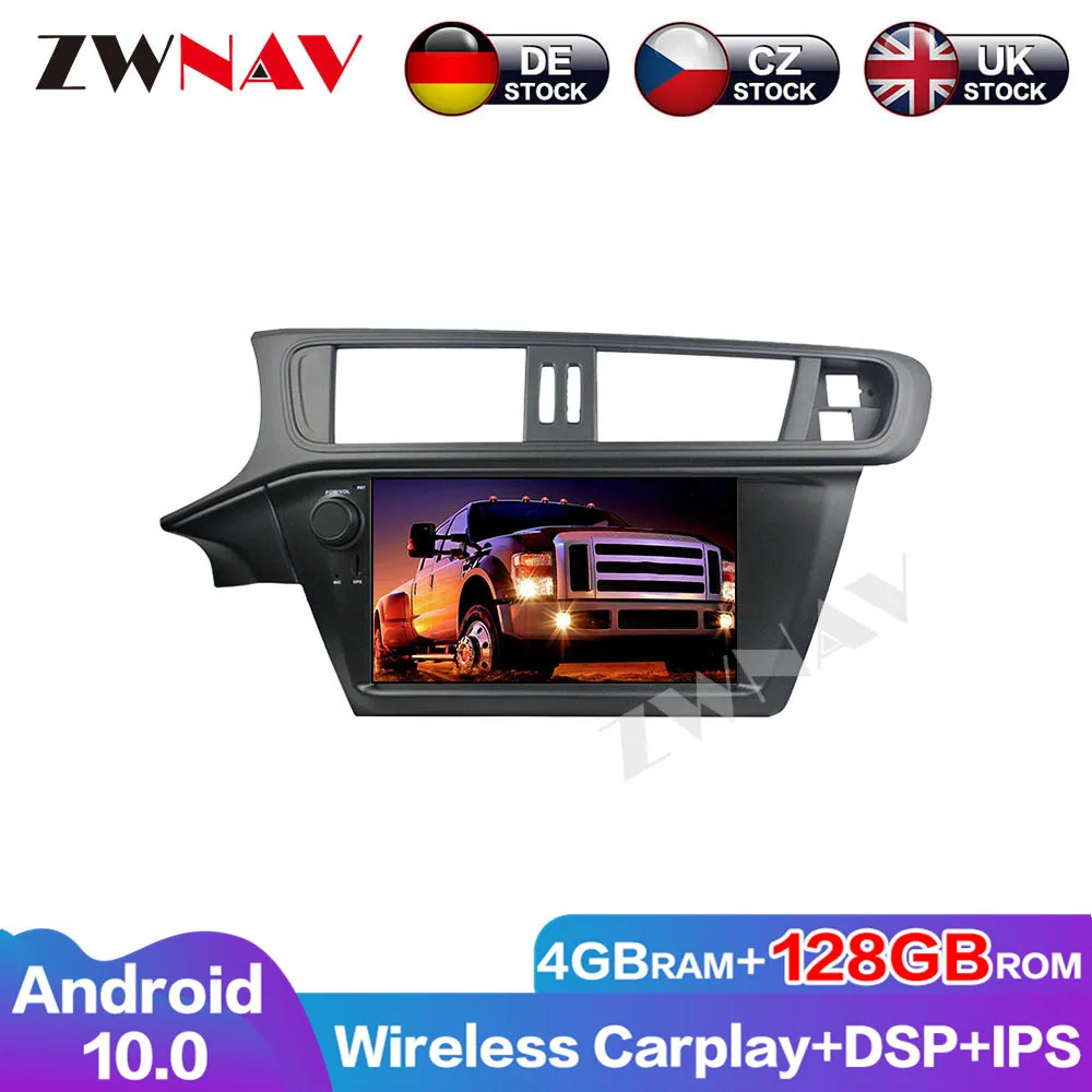 Android 10 4G+128G GPS Audio Navigation DSP wireless Car play Radio DVD Player For Citroen C3 2005-2011 Multimedia Head Unit