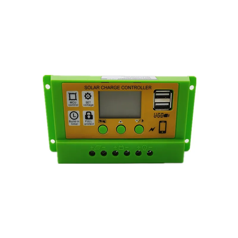 Green+Orange shell solar controller 12v2v photovoltaic power generation solar charging and discharging control system