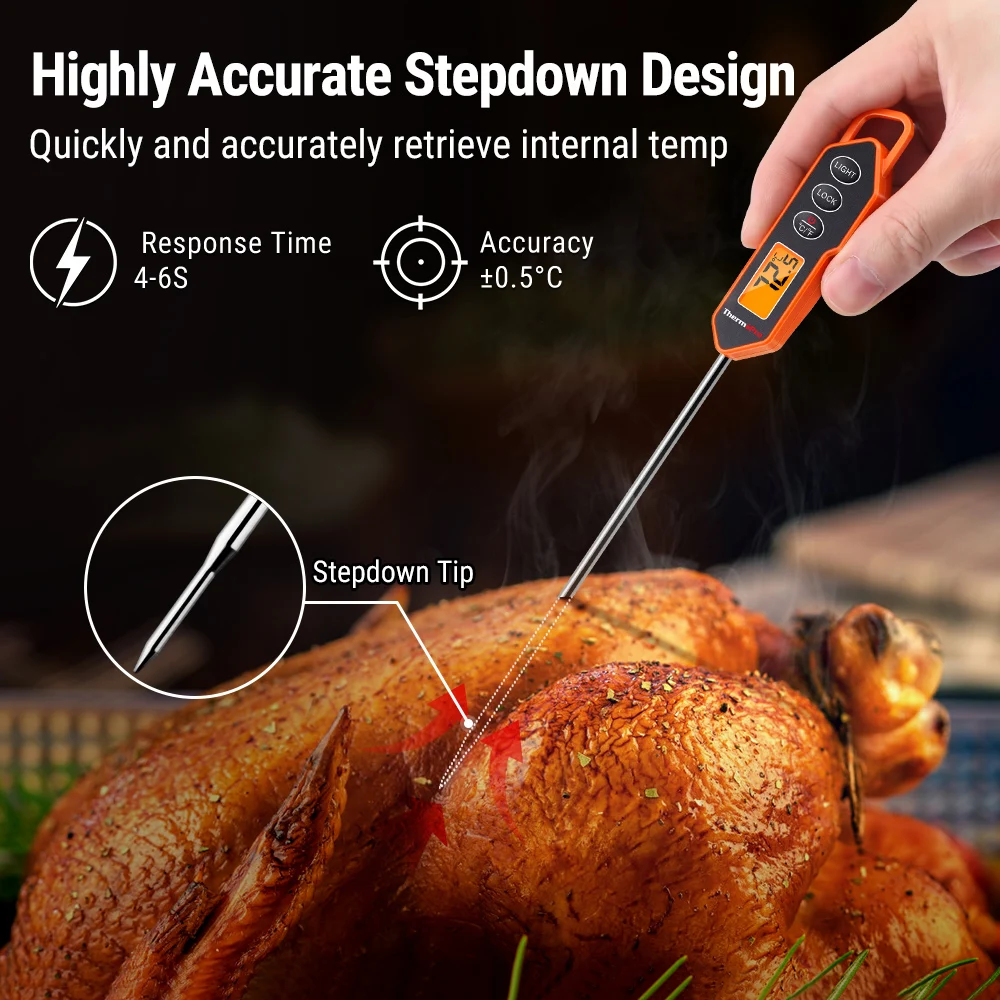 ThermoPro TP01H Digital BBQ Thermometer Backlight LCD Display Kitchen Cooking Oven Meat Thermometer Instant Reading