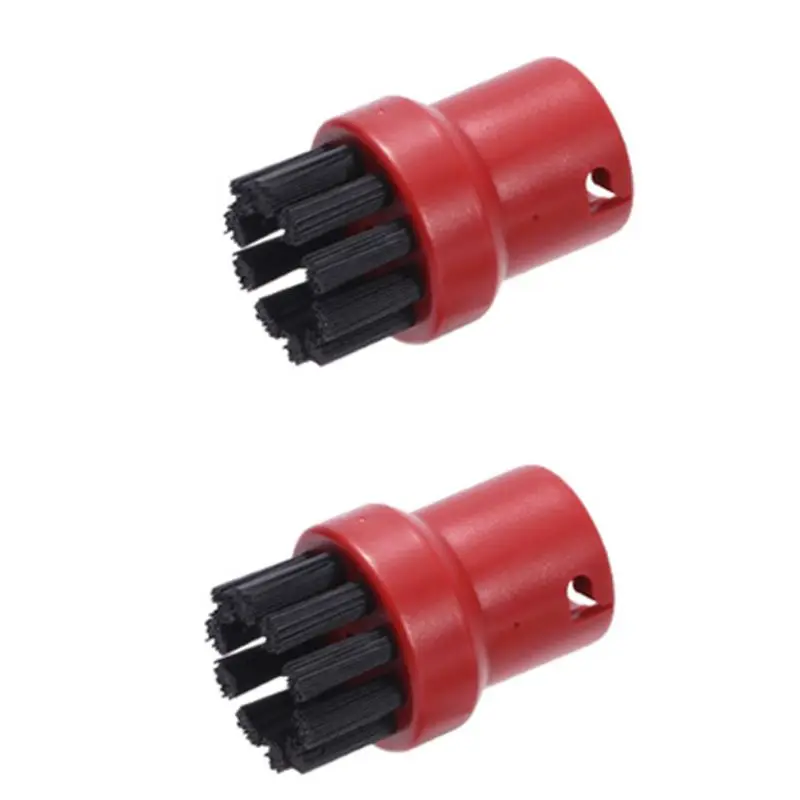 2ピース/セットスチーム洗浄ブラシ小ラウンドブラシkarcher SC1 SC2 SC3 SC4 SC5 SC7 CTK10ホーム交換ダスト削除U1JE