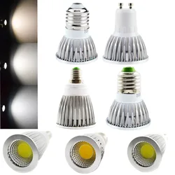 COB led spotlight 9W 12W 15W led lights E27 E14 GU10 220V MR16 12V Cob led bulb Warm White Cold White Lampada Led Lamp 110V