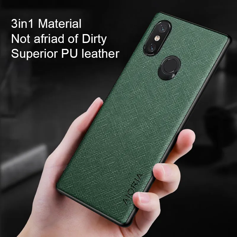 Luxury leather case for Xiaomi Mi 8 and Mi 8 Lite