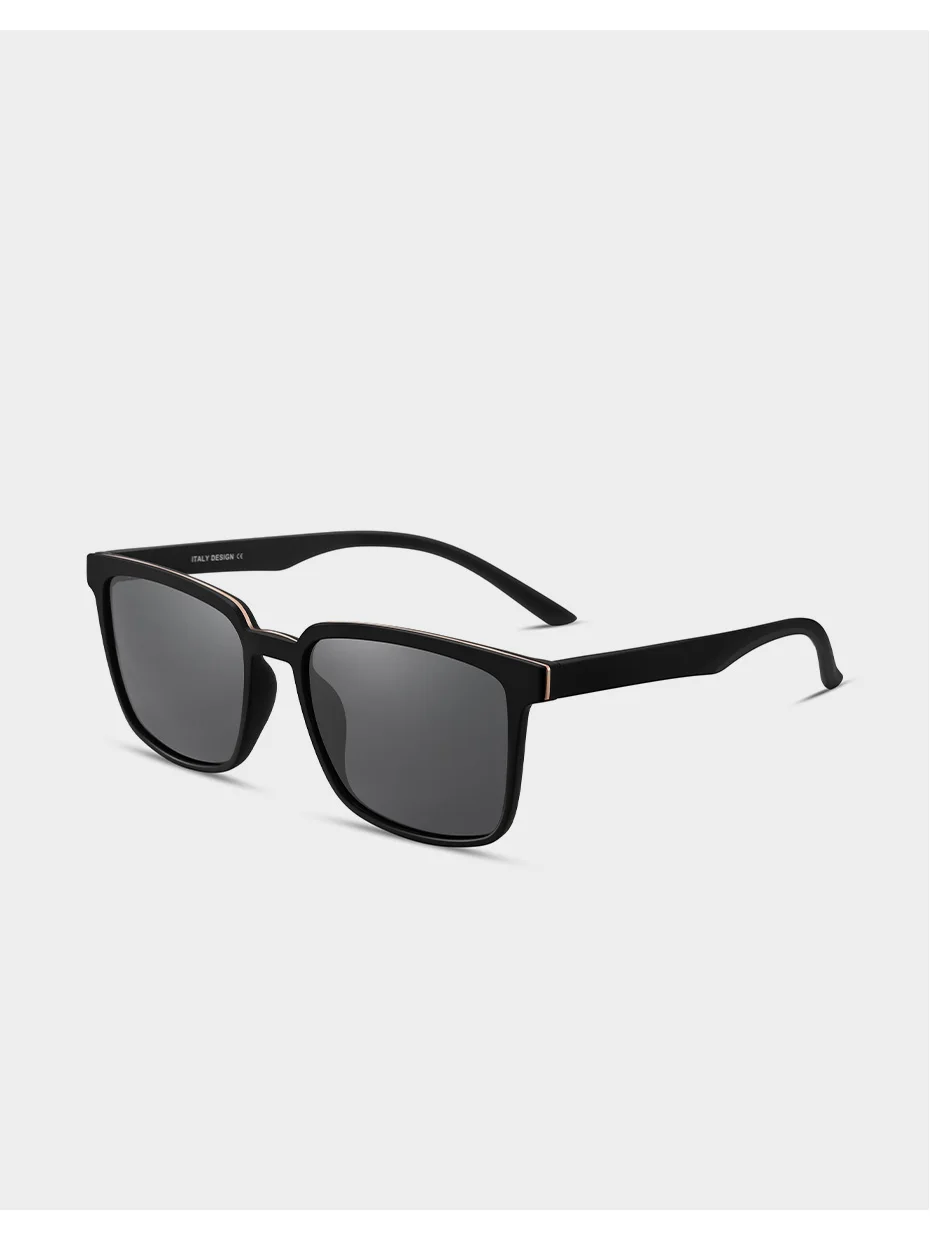 CAPONI Polarisierte Sonnenbrille Frauen Fashion Square Schwarz Shades Sonnenbrille Linsen Unterstützung Angepasst Myopie Rezept CP6199 – Detail 12