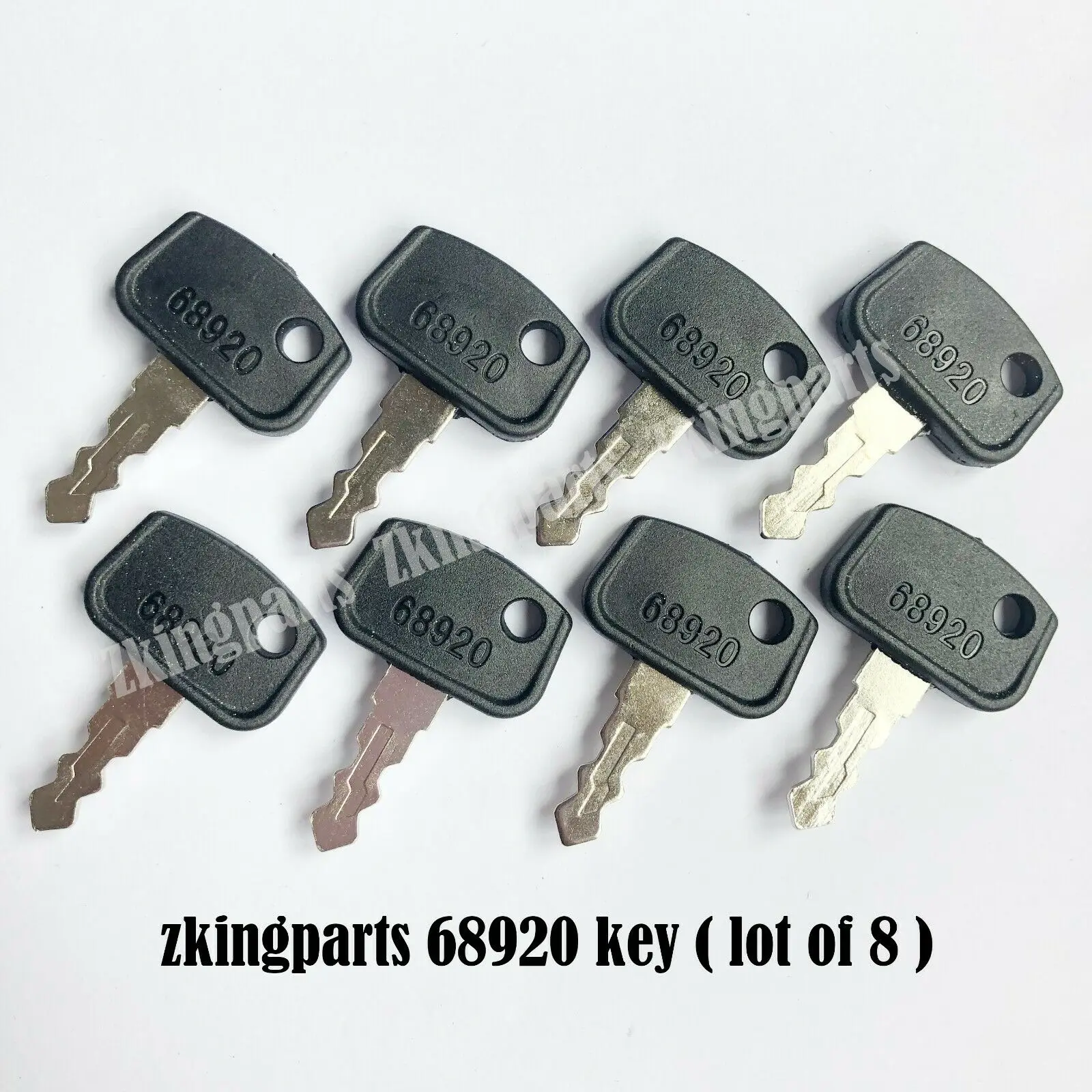 8PCS Heavy Equipment Construction Key PL501-68920 Fit For Kubota Compact Tractor