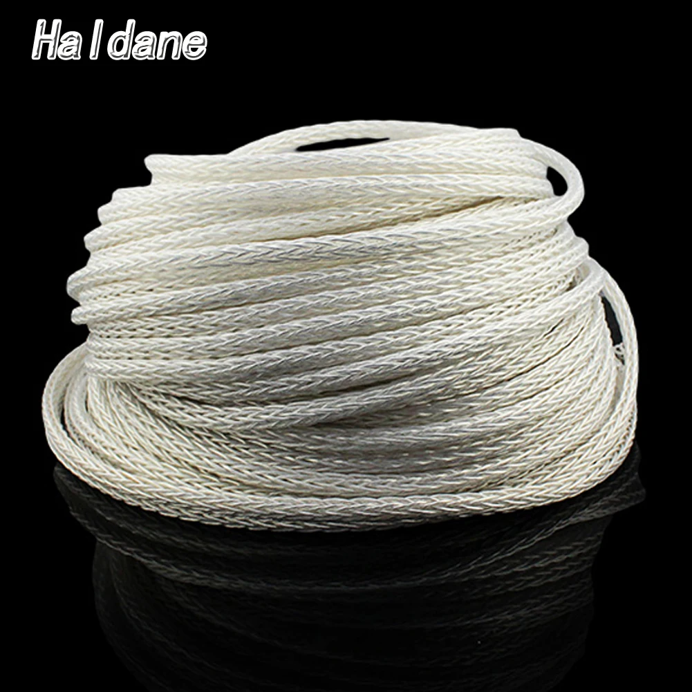 Haldane HIFI Audio Cable 8AG High Purity Silver Plated 7N OCC 16 Strands Speaker Cable Corld Wire for AMP CD DVD VCD Wire