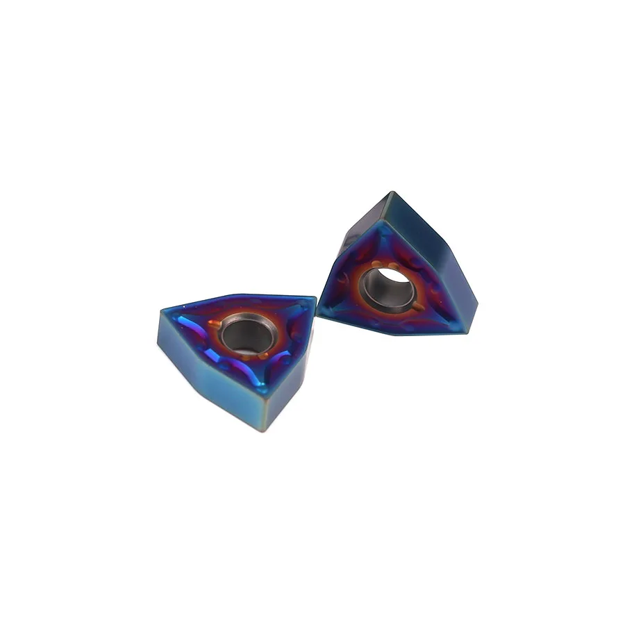Outils de tour CNC, série de flamme bleue en carbure, Inserts de tournage et de fraisage Nano bleu, WNMG080408 WNMG080404 NK9010