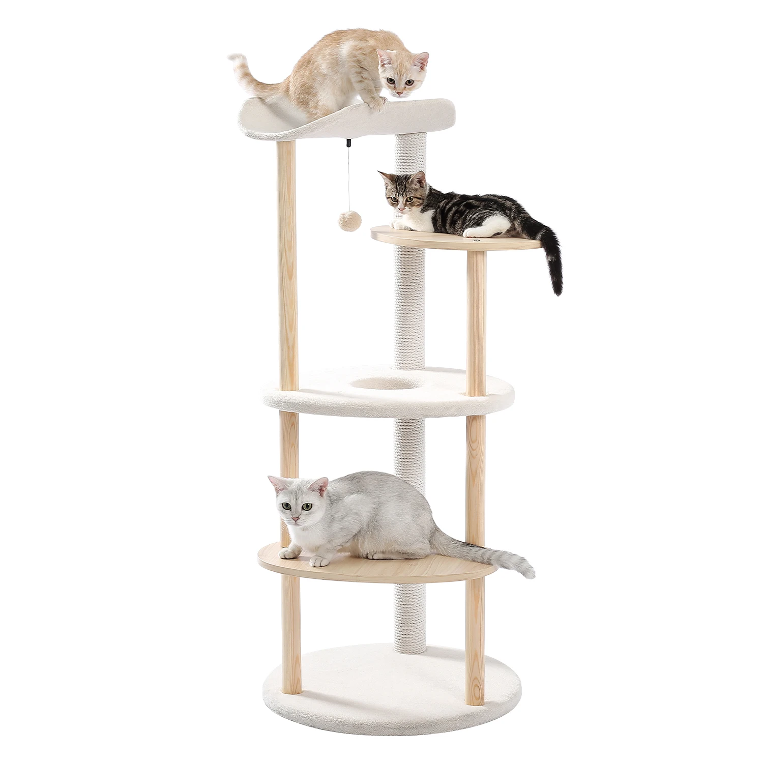 

Fast Global Shipping Cat Climbing Toy Cat House Kitten Climbing Frame Cat Tree Playing Training For Fun Cat Scratching Post