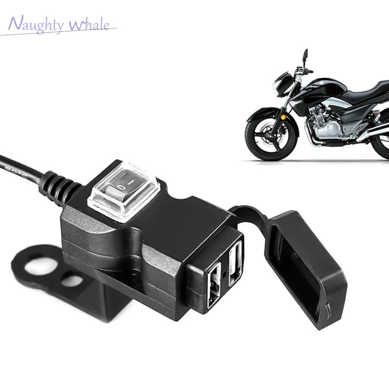 USB зарядное устройство на руль мотоцикла адаптер питания розетка для Kawasaki Z750 ZZR 400 1100 Z1000 Vulcan S 650 z250sl zephyr 750