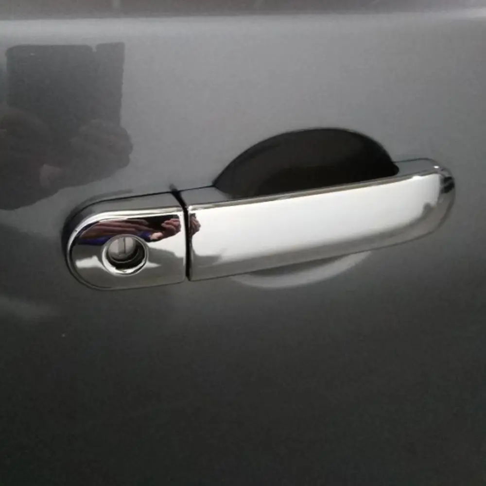 

Chrome silver Side Door Handle Cover Trim For Nissan Tiida Versa Latio First generation C11 2004-2012 2005 2006 2007 2008 2009