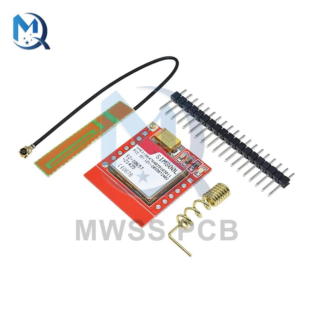 3.7V-4.2V Mini moduł SIM800L GPRS rdzeń czterozakresowy Port szeregowy TTL interfejs IPX bezprzewodowy SIM800 + antena dla Arduino