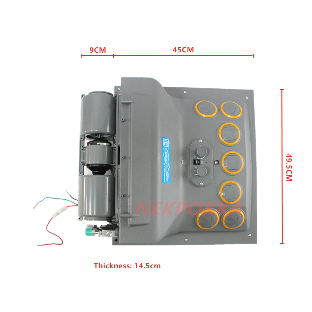 Modified ceiling evaporator for automobile air conditioner for Heavy truck, light truck, harvester, excavator