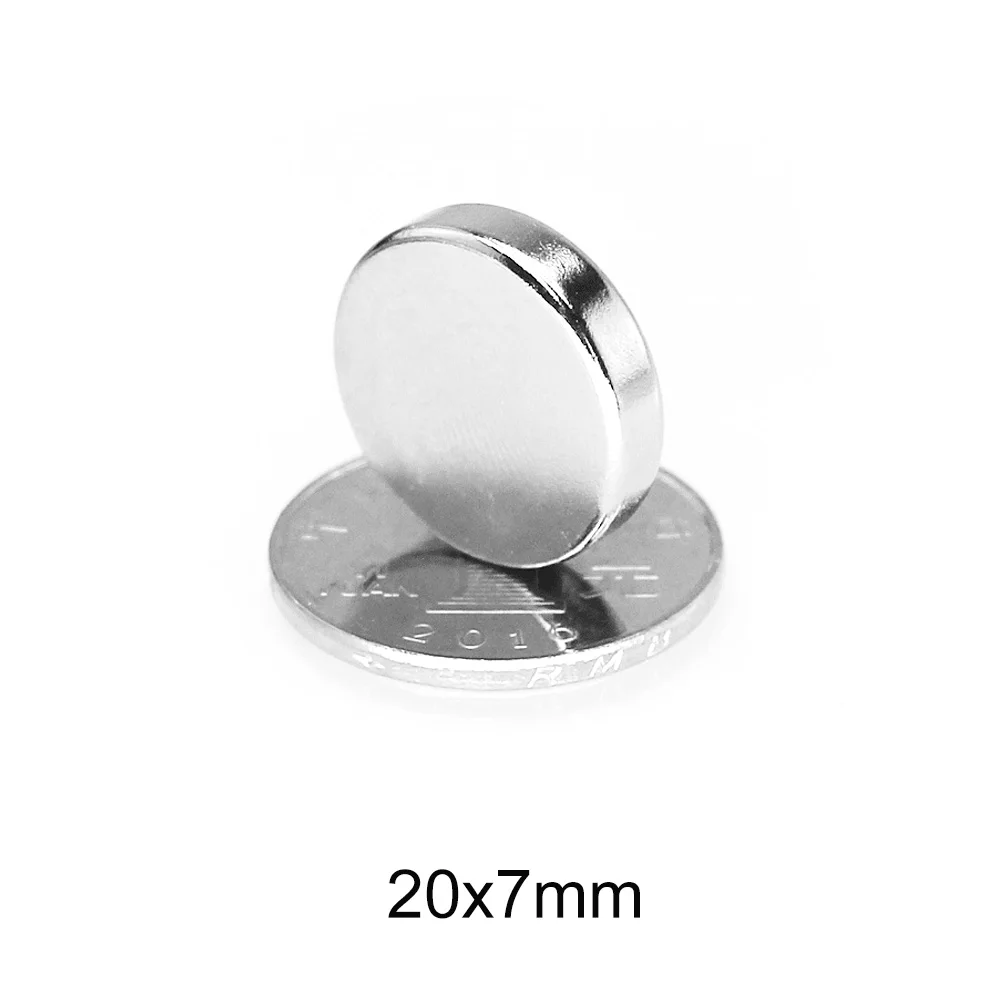 2/5/10/20/30PCS 20x7 mm Strong Powerful magnets NdFeB 20mm X 7mm Round  Neodymium Magnet N35 Permanent Magnet Disc 20*7 mm