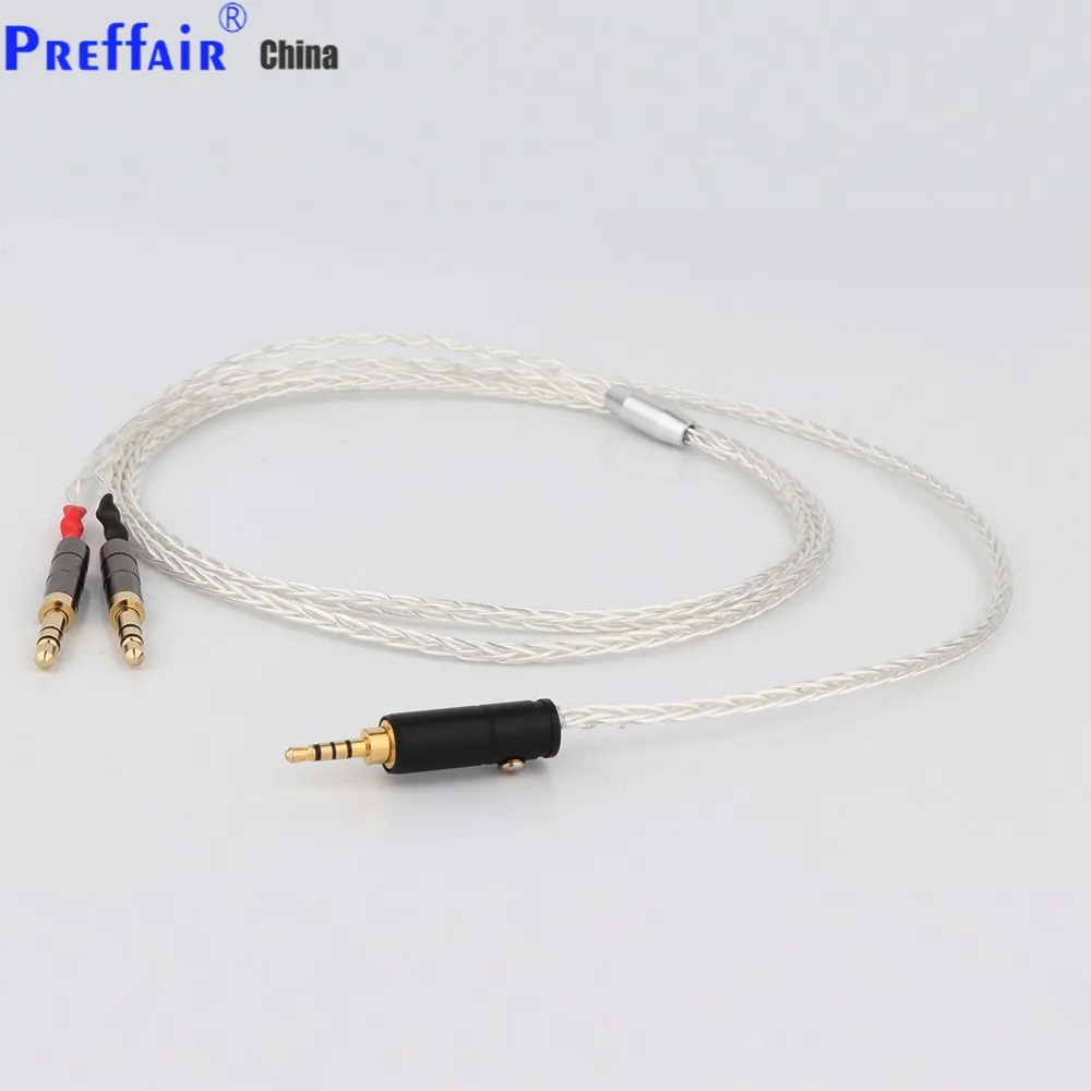 8 Cores 7N OCC Silver Plated 2.5mm TRRS balance to focal elegia t1 t5p D7200 D600 D7100 MDR-Z7 Silver plated OCC Cable