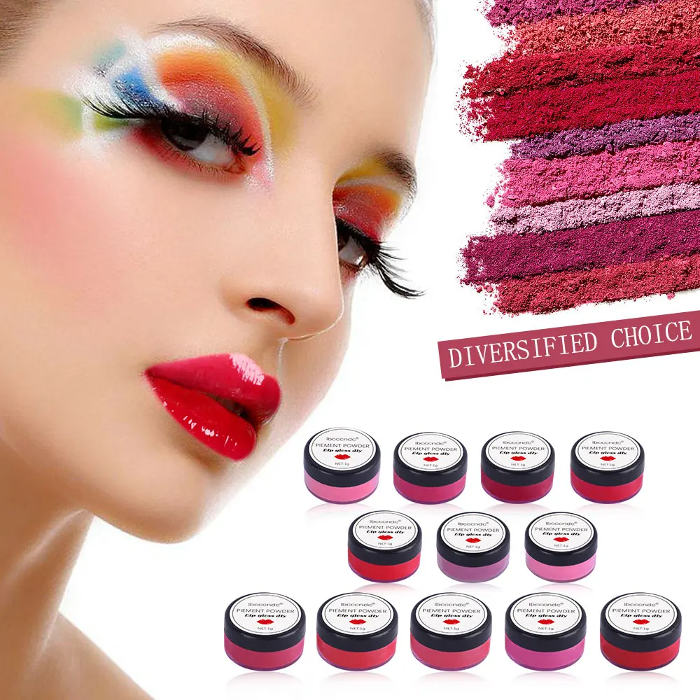 

1-37 colors Diy Lip Gloss Powder Material Lip Glaze Pigment for DIY Lipgloss Making Kit Long Lasting Lips Makeup 1g