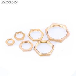 Brass Hex Lock Nuts Pipe Fitting M10 M12 1/8