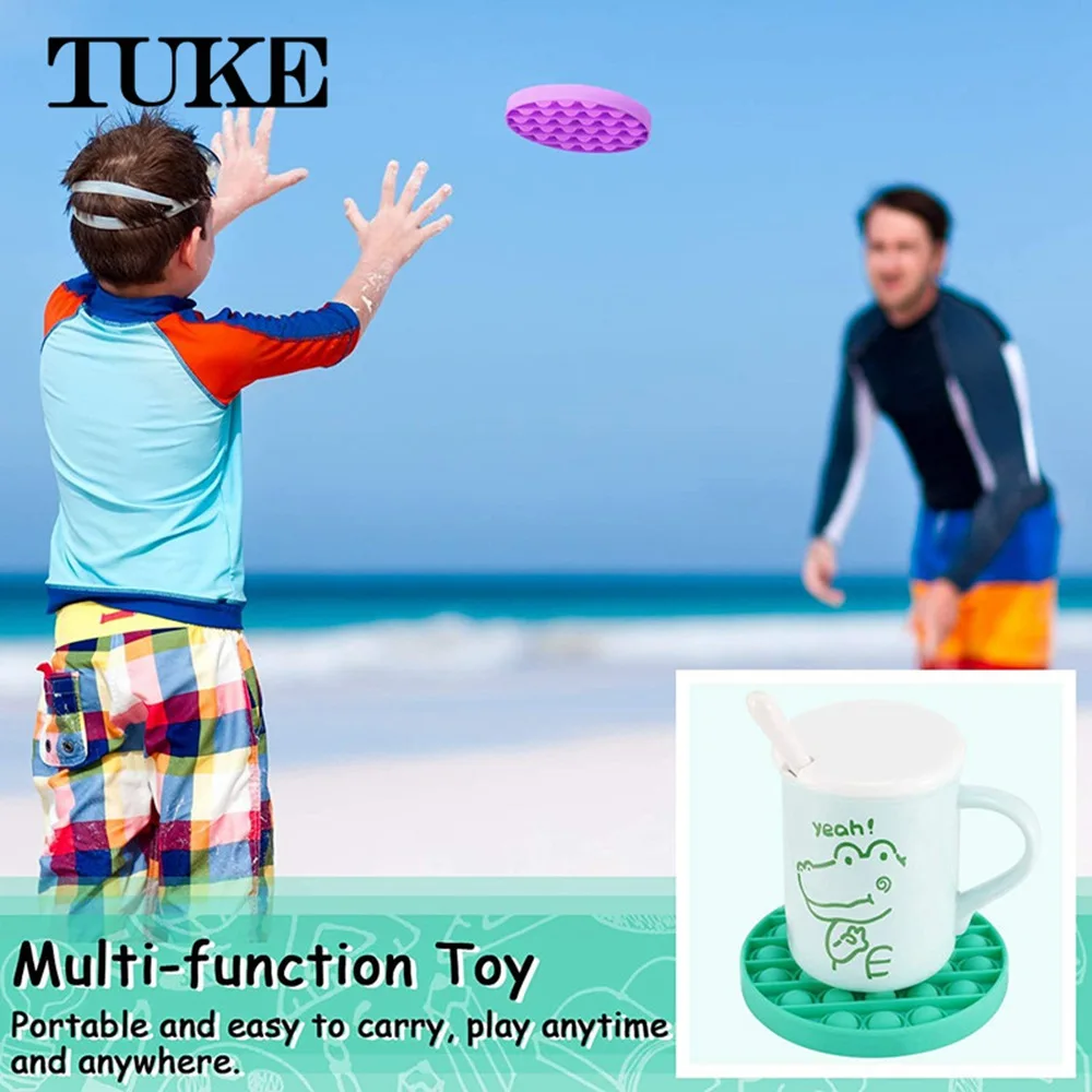 Cartoon Pop Fidget Reliver Stress Toys Rainbow Push Its Bubble Antistress Toys Sensory Toy To Relieve Autism Shippi Free