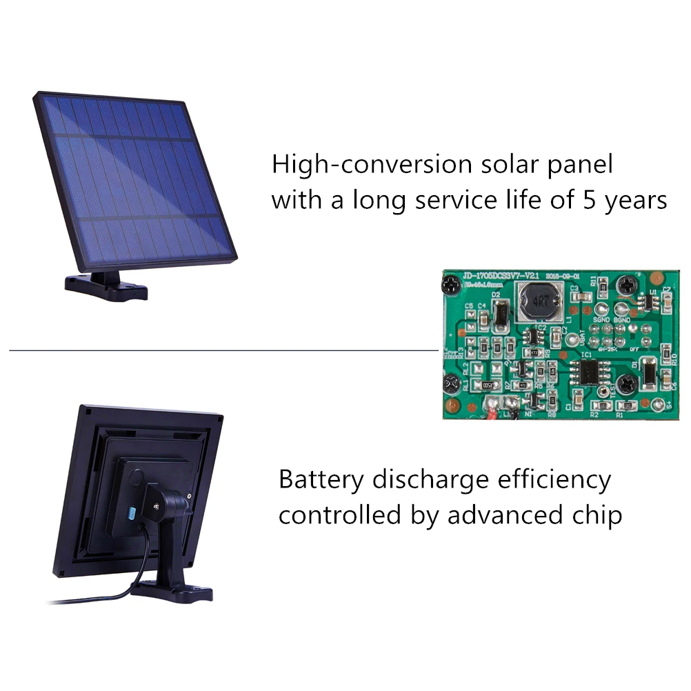 Solar LED Light Outdoor Wall Lamp 30LED Solar Light With 5M Cable With Solar Battery For Garden Outdoor Indoor Lighting