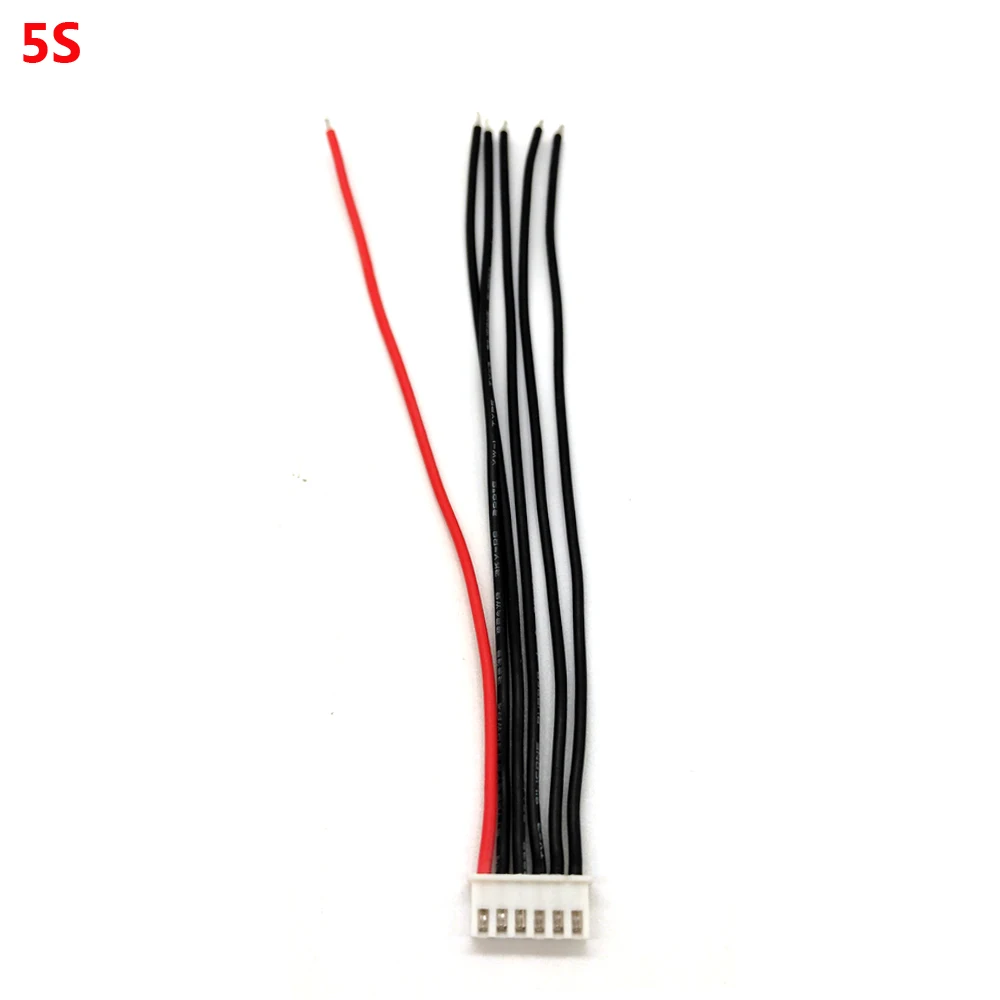 5pcs/lot Balance Charging Lead 1S 2S 3S 4S 5S 6S 7S Lipo Battery Balance head Male Plug 15CM 22AWG Silicone Cable JST-XH Plug