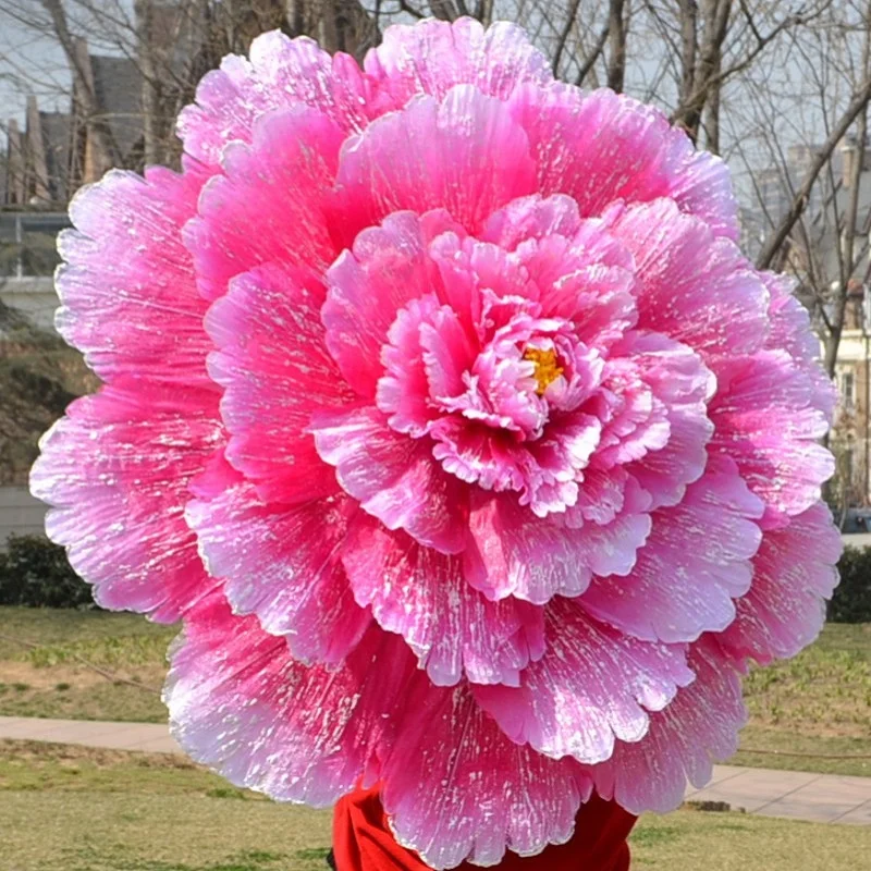 Imagem -02 - Guarda-chuva Retrô Chinês Peônia para Crianças Adereços de Dança Decoração de Casamento 70cm Peças