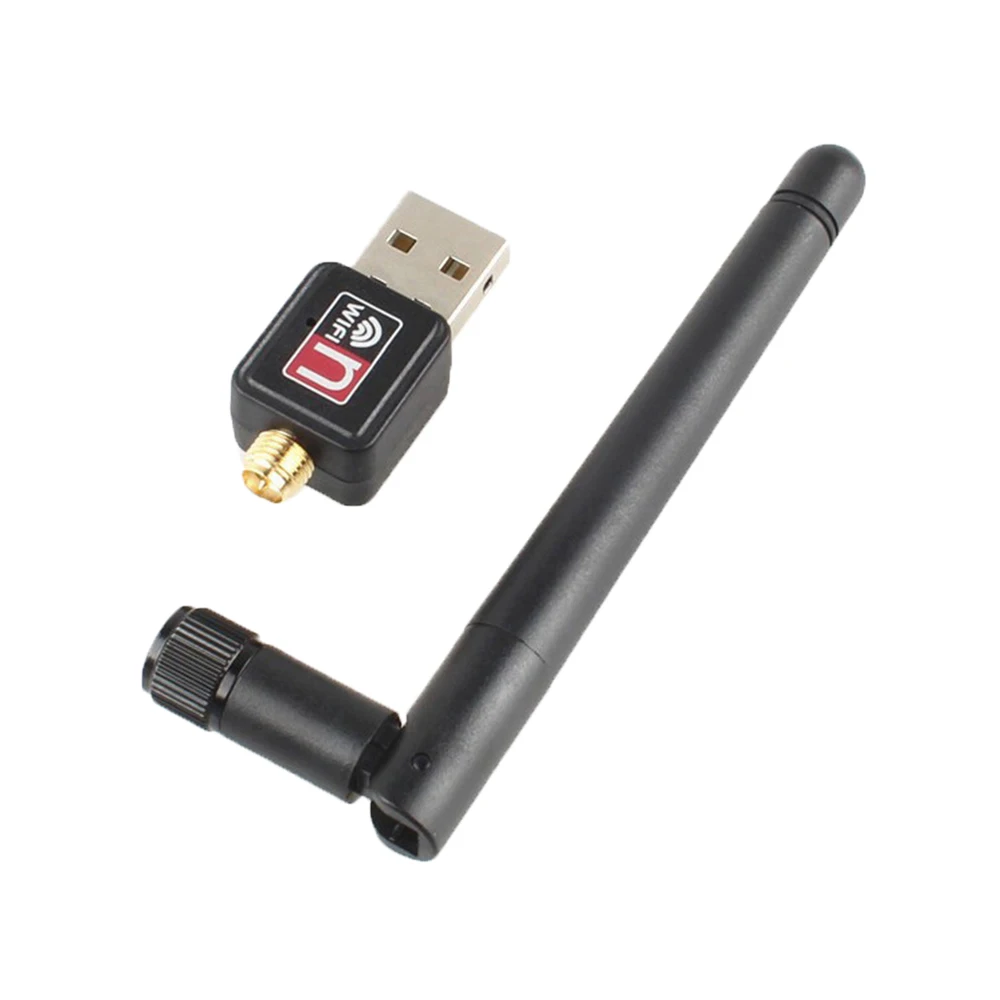 

WiFi Wireless Network Card USB 2.0 150M 802.11 b/g/n LAN Adapter with rotatable Antenna for Laptop PC Mini Wi-fi Dongle