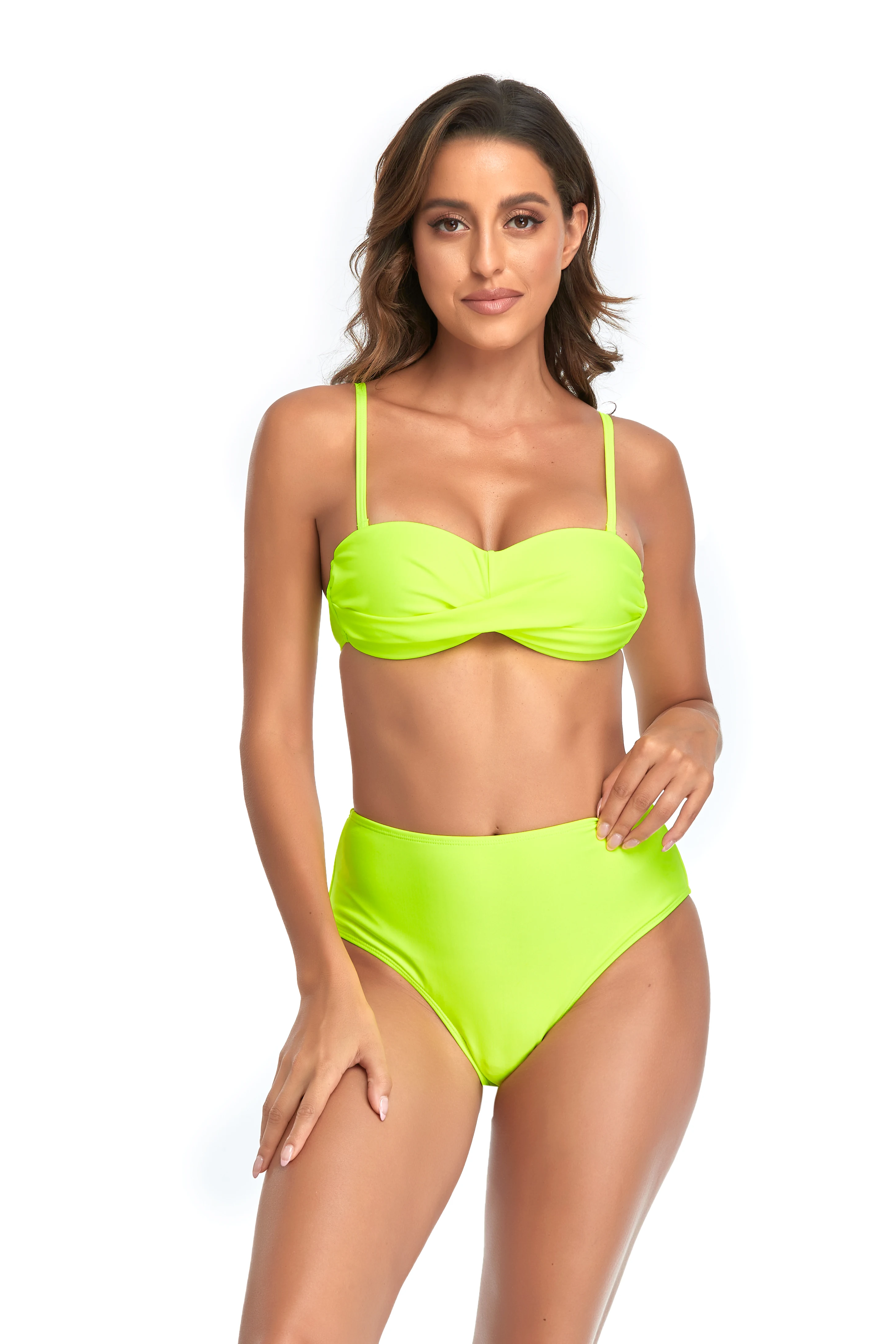 

Women's bikini suit high waist wrap up bra bra swimsuit suit