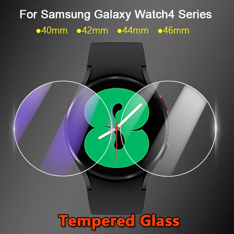 5Pcs 9H Tempered Glass For Samsung Galaxy Watch4 Classic Watch3 40mm 41mm 42mm 44mm 45mm 46mm 40 44 42 mm Screen Protector Film