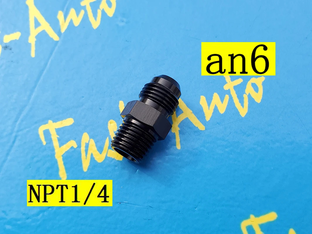 

Male npt1/4 1/4npt npt 1/4 to 6an an6 an 6 male adaptor adapter Fitting