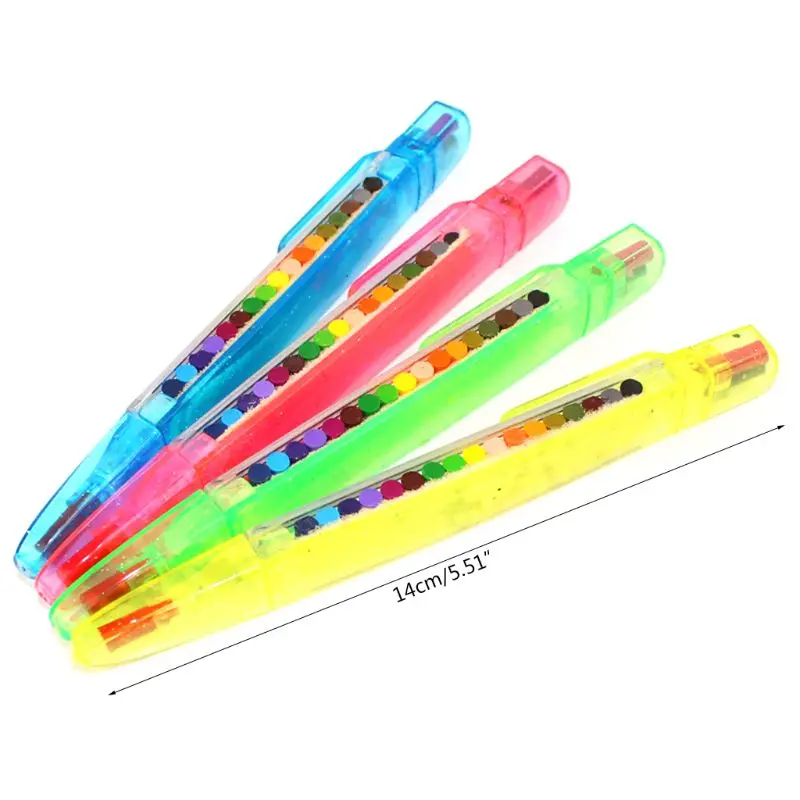 2 pezzi Vernice Disegno A Pastelli Penna 20 Colori Per Bambini FAI DA TE Matita Per Bambini Rifornimenti Arte Strumento Pittura Giocattolo Educativo L4MB