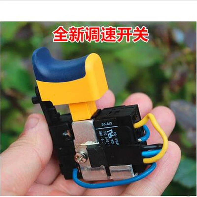 10pcs adjustable speed forward and reverse 7.2V 6V 12V lithium battery rechargeable hand drill switch DC brush motor